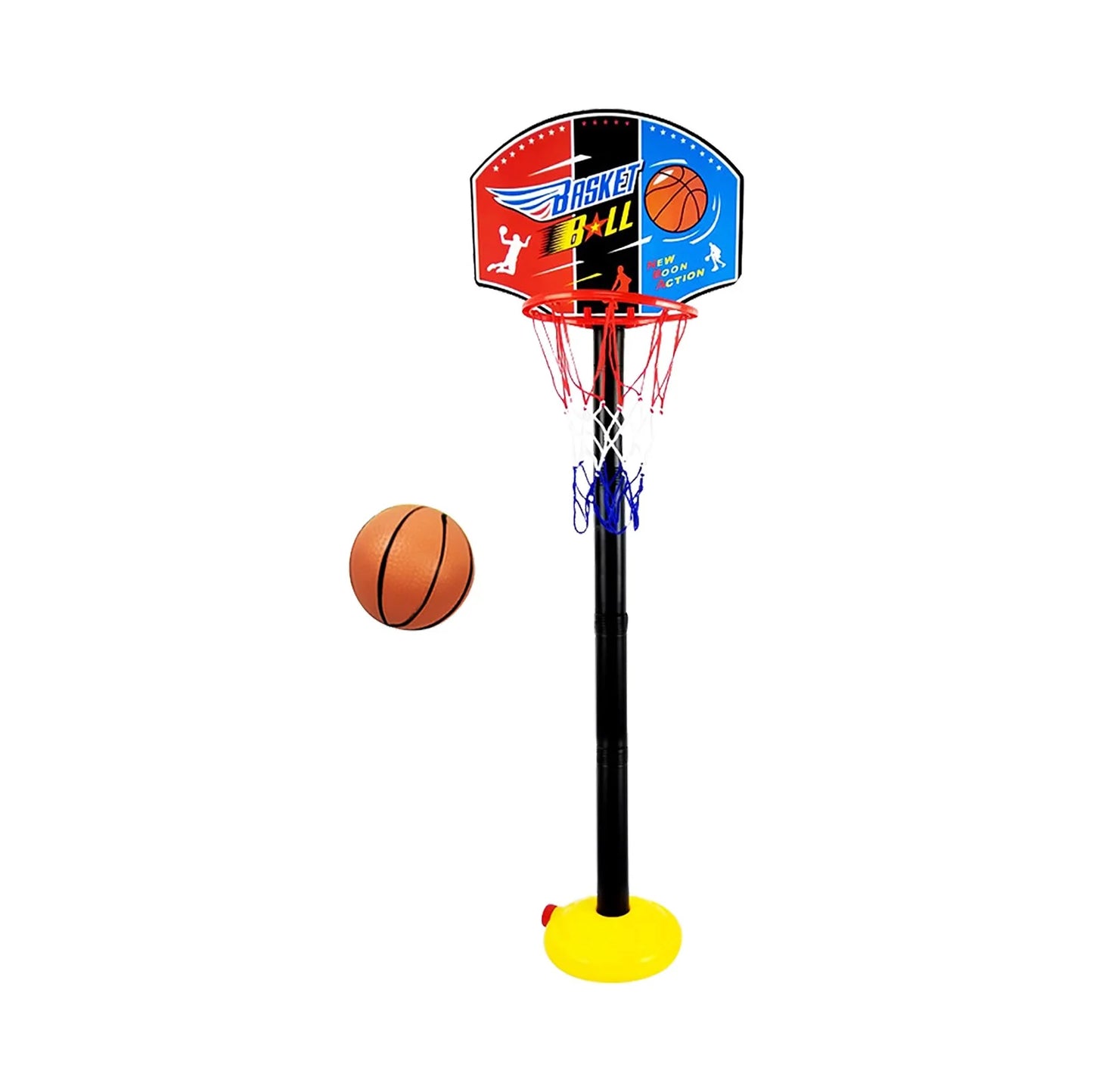 Basketball Hoop for Kids Stand with Dart Board - Portable Kids Basketball Goal Adjustable Height 3.2FT-6.2FT Indoor Outdoor Christmas Birthday Gifts for Toddlers 3 4 5 6 7 8 Christmas Gifts