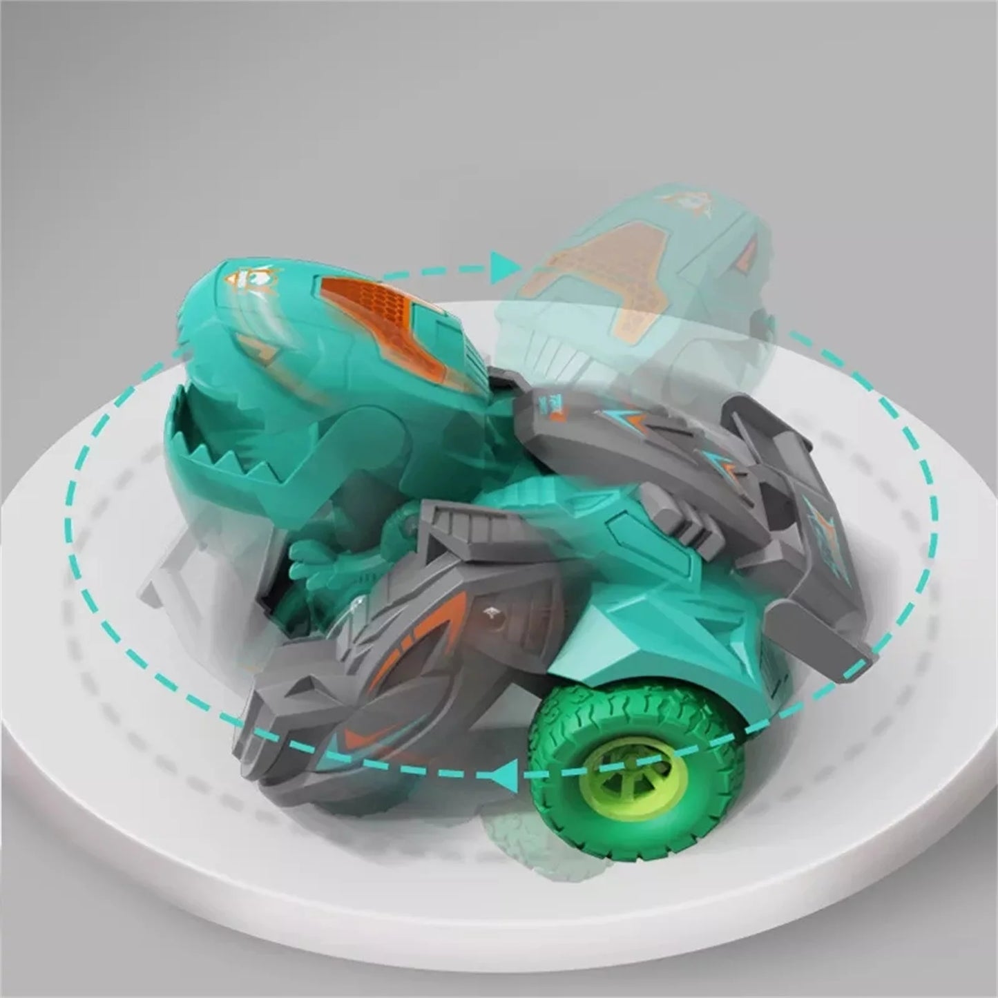 Taotanxi Transforming Dinosaur LED Car Dinosaur Toys for Kids 3-5-7 Pull Back Dino Race Car Toy Cars Christmas Birthday Gifts for Toddlers Boys Girls