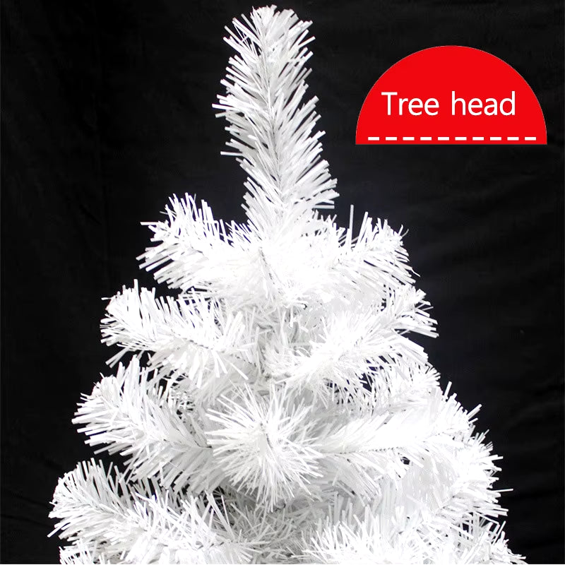 X-Mas Festival Crafts White Christmas Tree Decoration Accessories Home Market Showcase Decor Props Hand Assemble Figurine Gifts