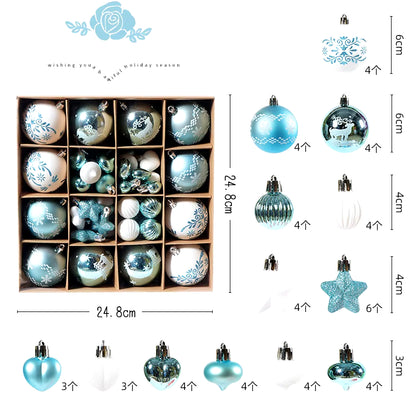 Navidad Creative Christmas Ornament Set X-Mas Tree Hanging Balls Bauble Pendants Decor for Home