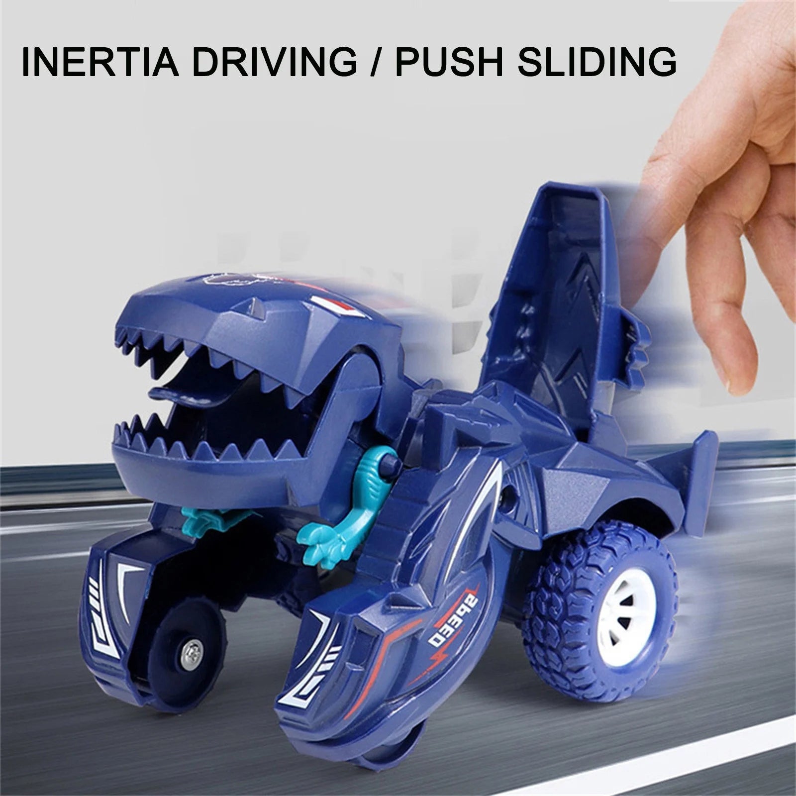 Taotanxi Transforming Dinosaur LED Car Dinosaur Toys for Kids 3-5-7 Pull Back Dino Race Car Toy Cars Christmas Birthday Gifts for Toddlers Boys Girls