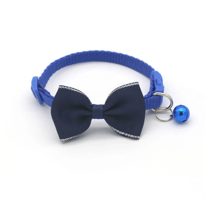 Pet Collars New Pet Bow Bell Collars Cute Cat Collars Pet Supplies Multicolor Adjustable Pet Dressing Tool Pet Accessories