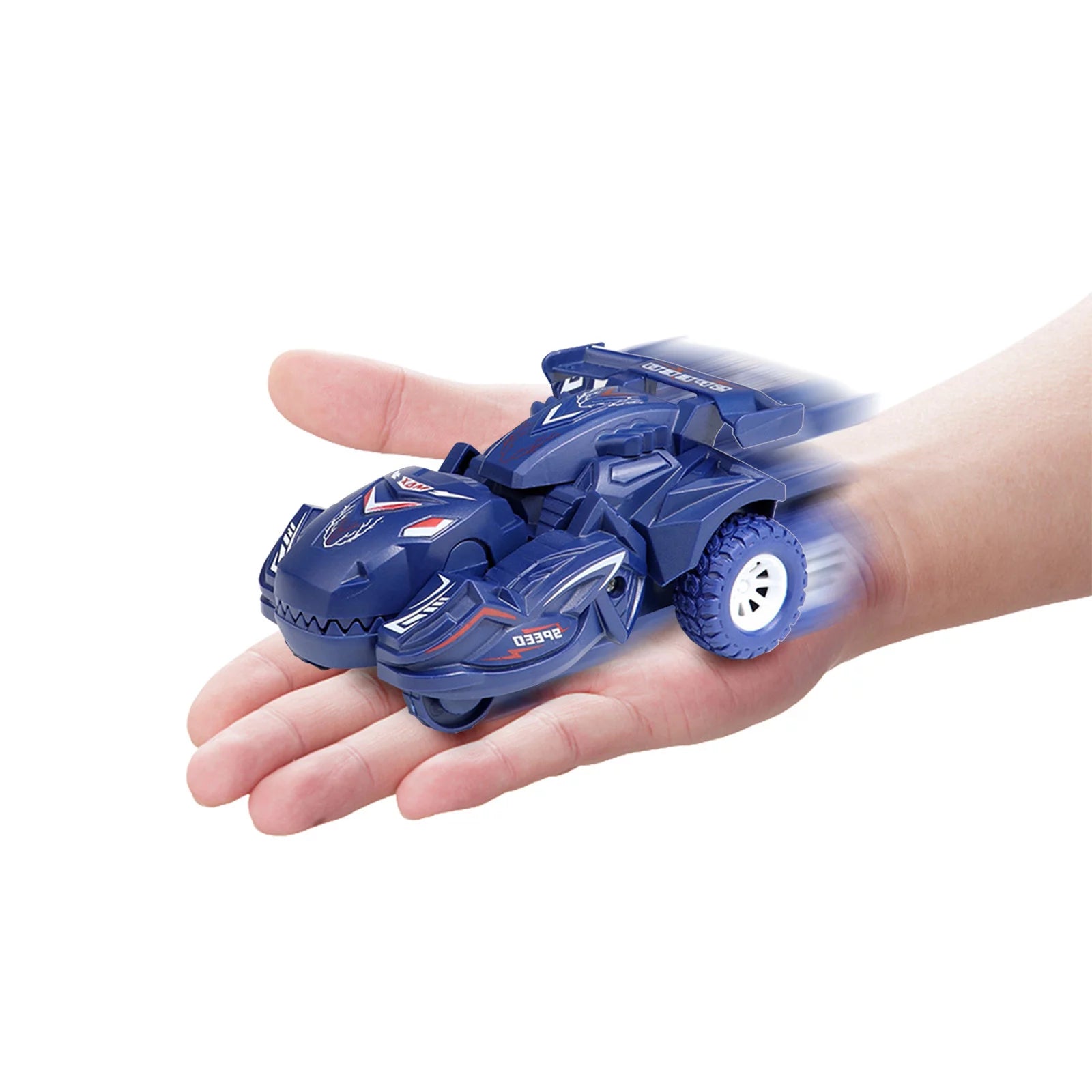 Taotanxi Transforming Dinosaur LED Car Dinosaur Toys for Kids 3-5-7 Pull Back Dino Race Car Toy Cars Christmas Birthday Gifts for Toddlers Boys Girls