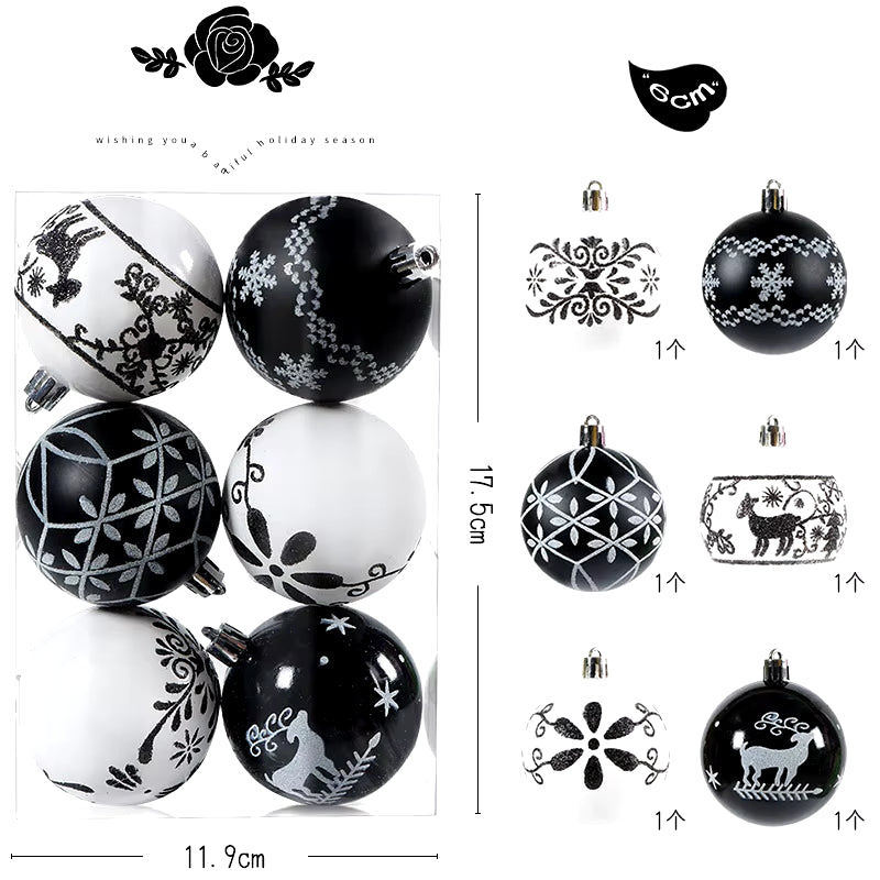 Navidad Creative Christmas Ornament Set X-Mas Tree Hanging Balls Bauble Pendants Decor for Home