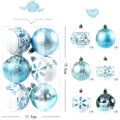 Navidad Creative Christmas Ornament Set X-Mas Tree Hanging Balls Bauble Pendants Decor for Home