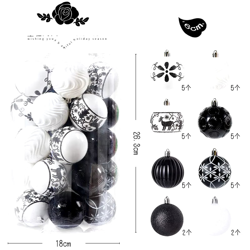 Navidad Creative Christmas Ornament Set X-Mas Tree Hanging Balls Bauble Pendants Decor for Home