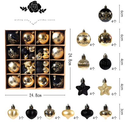 Navidad Creative Christmas Ornament Set X-Mas Tree Hanging Balls Bauble Pendants Decor for Home