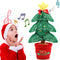 Christmas Tree Dancing Toy, Green Xmas Tree Talking Toys Musical Doll Singing Funny Christmas Electric Plush Toy Christmas Decoration Christmas Toys Xmas Gift for Toddlers Kids